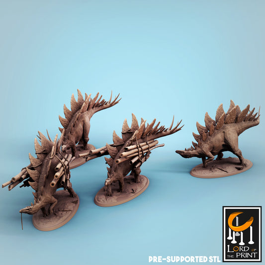 Stegosaurs by Rescale Miniatures | Unpainted