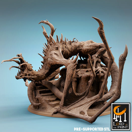 Corrupted Wyvern by Rescale Miniatures | Miniature | TTRPG | Unpainted
