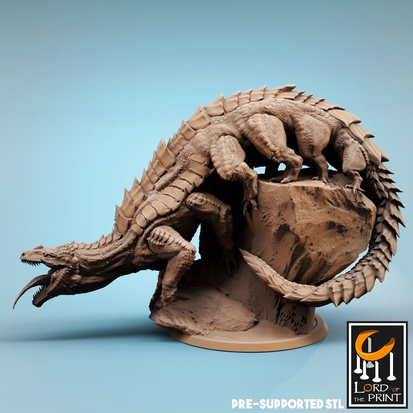 Behir by Rescale Miniatures | Miniature | TTRPG | Unpainted