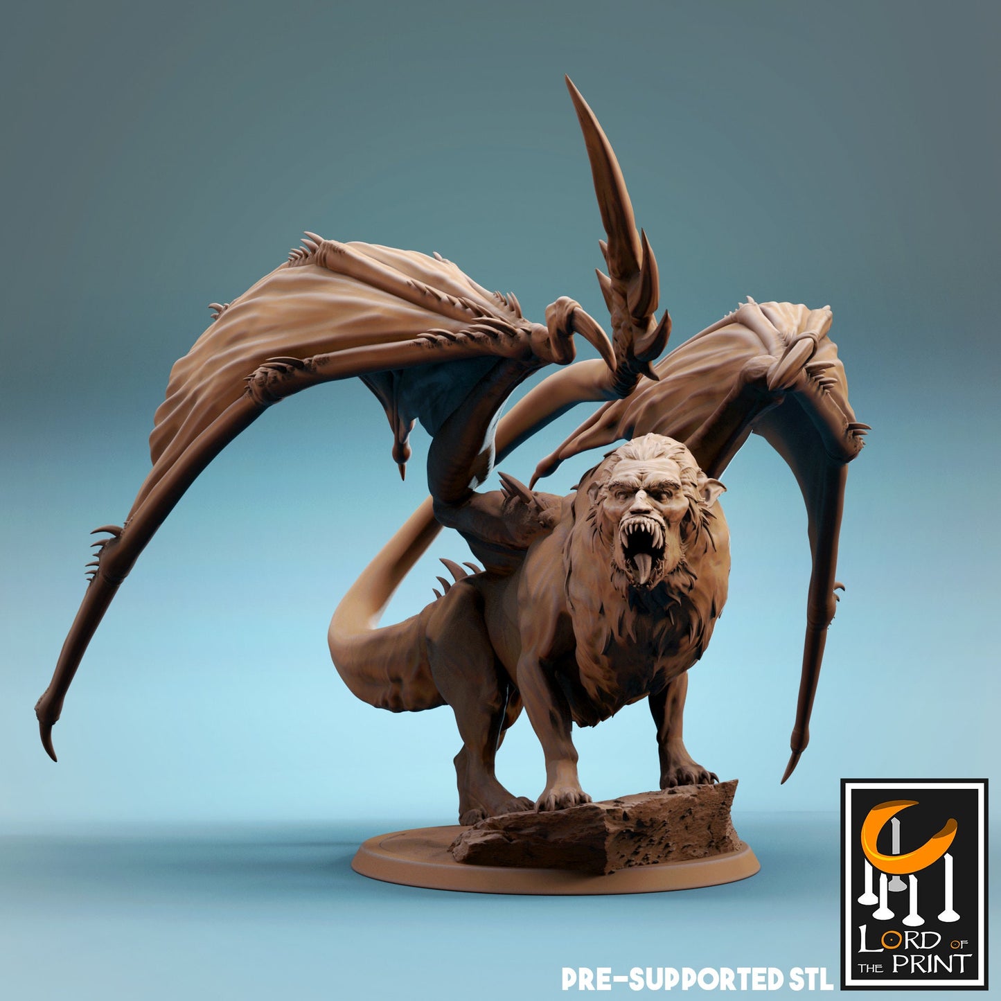 Manticores by Rescale Miniatures | Miniature | TTRPG | Unpainted