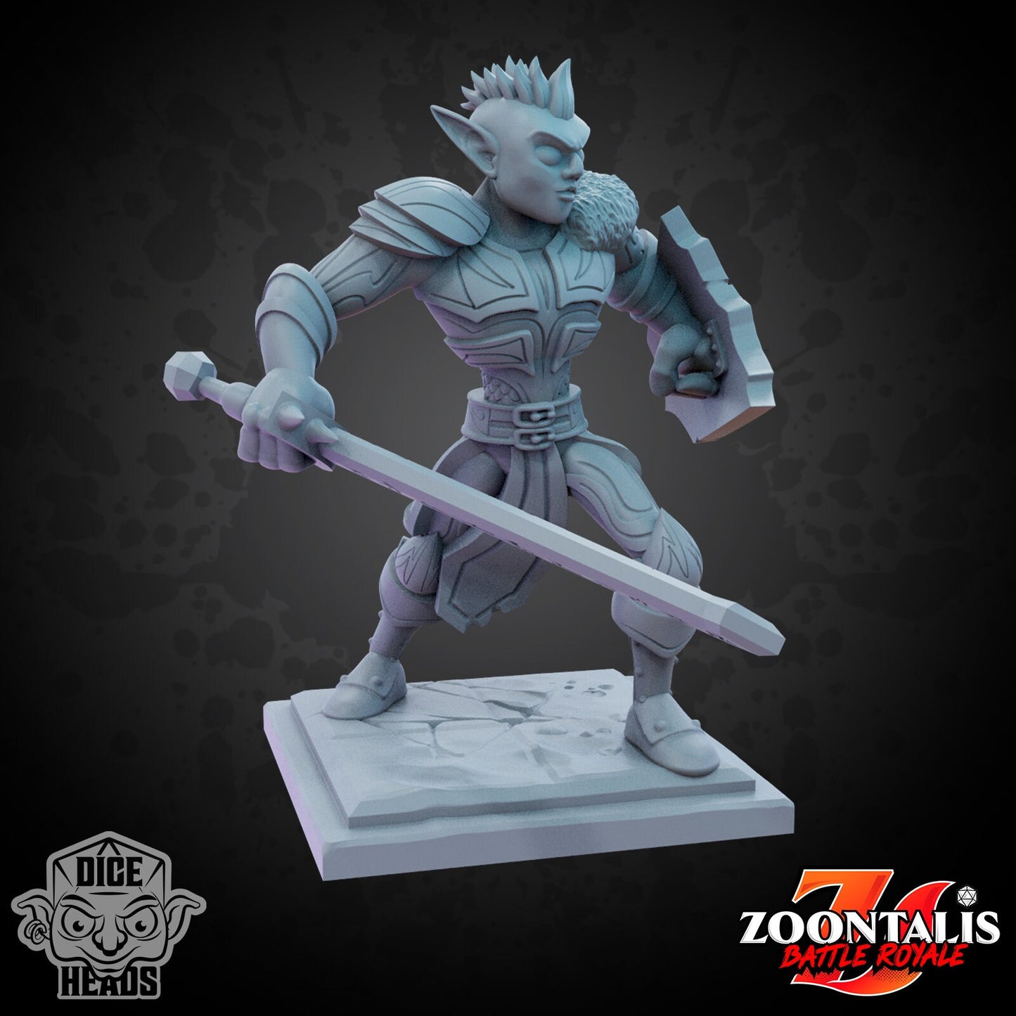 Drow, Deep Elves by Dice Heads | Miniature | TTRPG | Unpainted