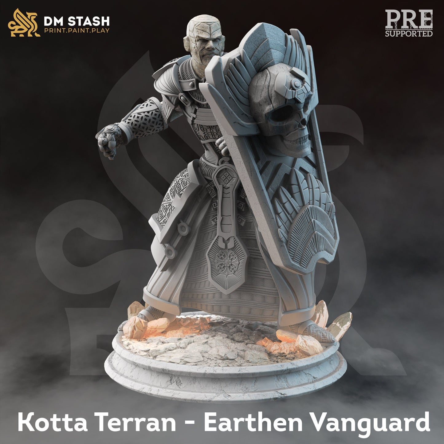 Kotta - Earthen Vanguard by DM Stash | Miniature | TTRPG | Unpainted