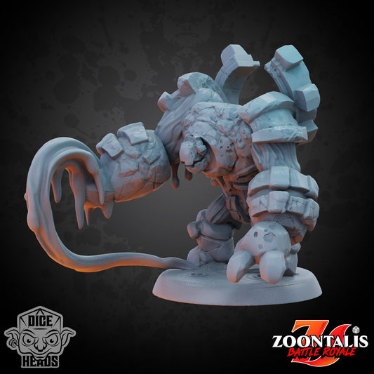 Fire and Forest Golems by Dice Heads | Miniature | TTRPG | Unpainted