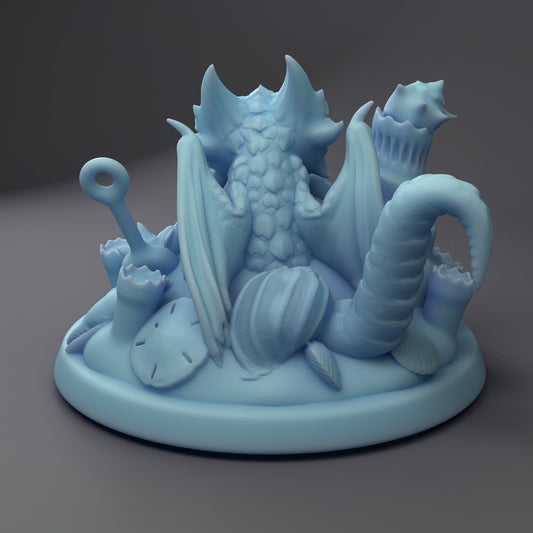 Shell Dragon by Twin Goddess Minis | Unpainted