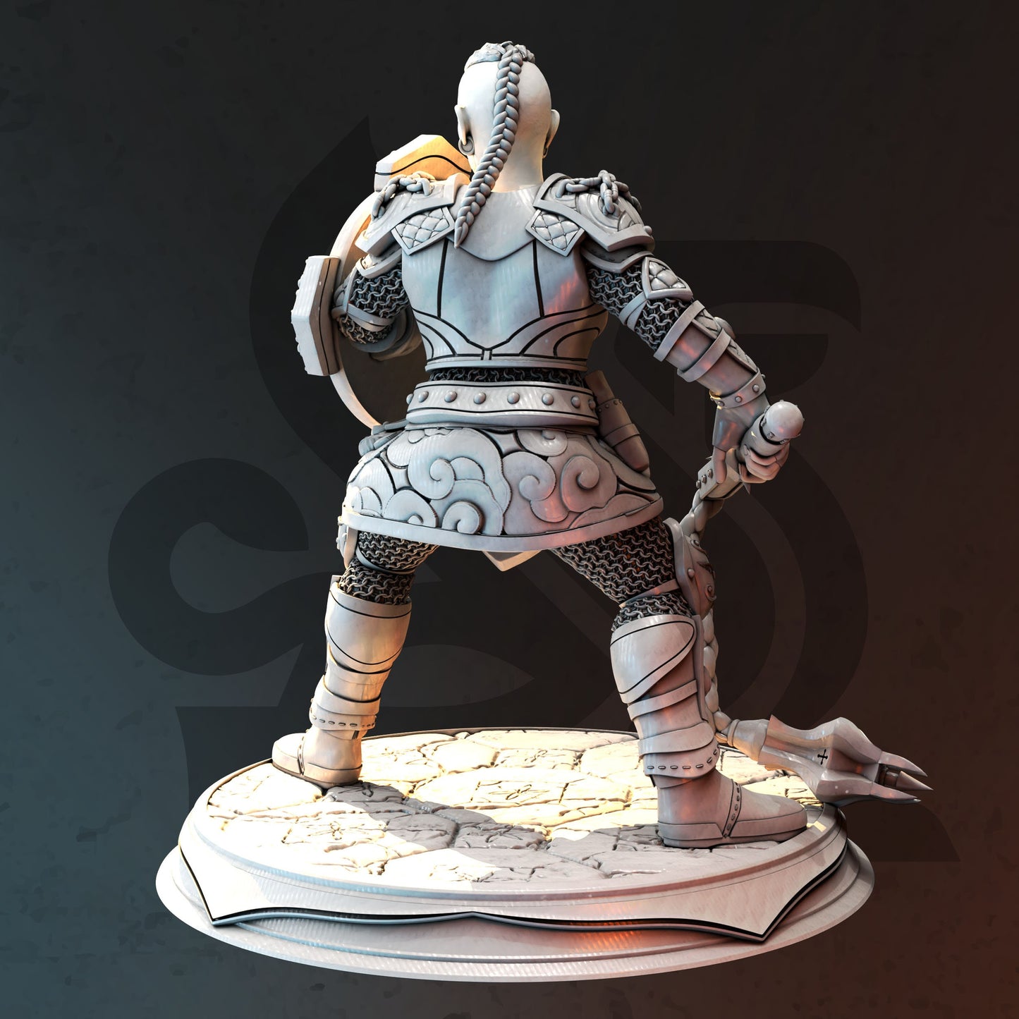 Tergrid Everen, The Crusher by DM Stash | Miniature | TTRPG | Unpainted