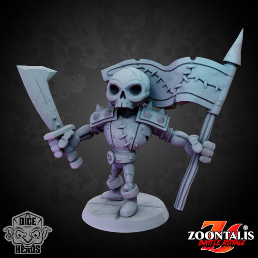 Skeletons by Dice Heads | Miniature | TTRPG | Unpainted