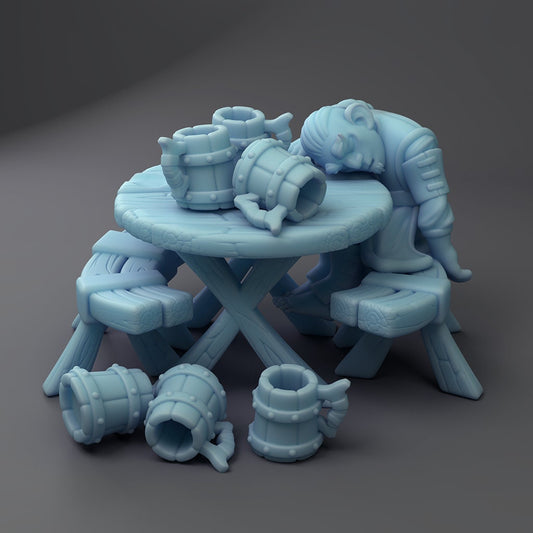 Tavern NPCs by Twin Goddess Miniatures | Unpainted