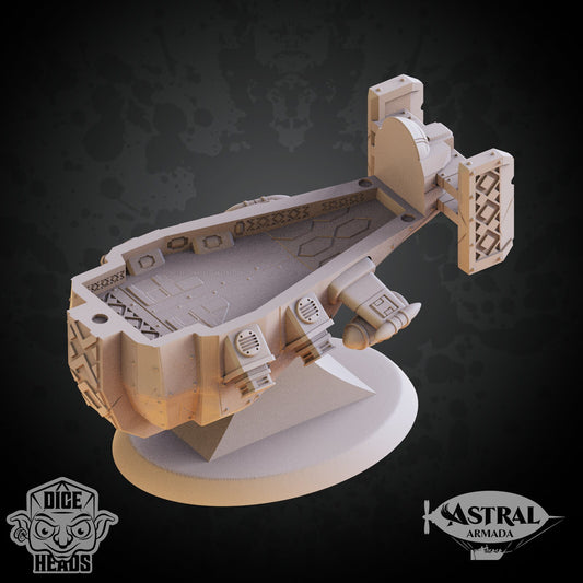 Dwarven Ram Raider Airship by Dice Heads | Unpainted