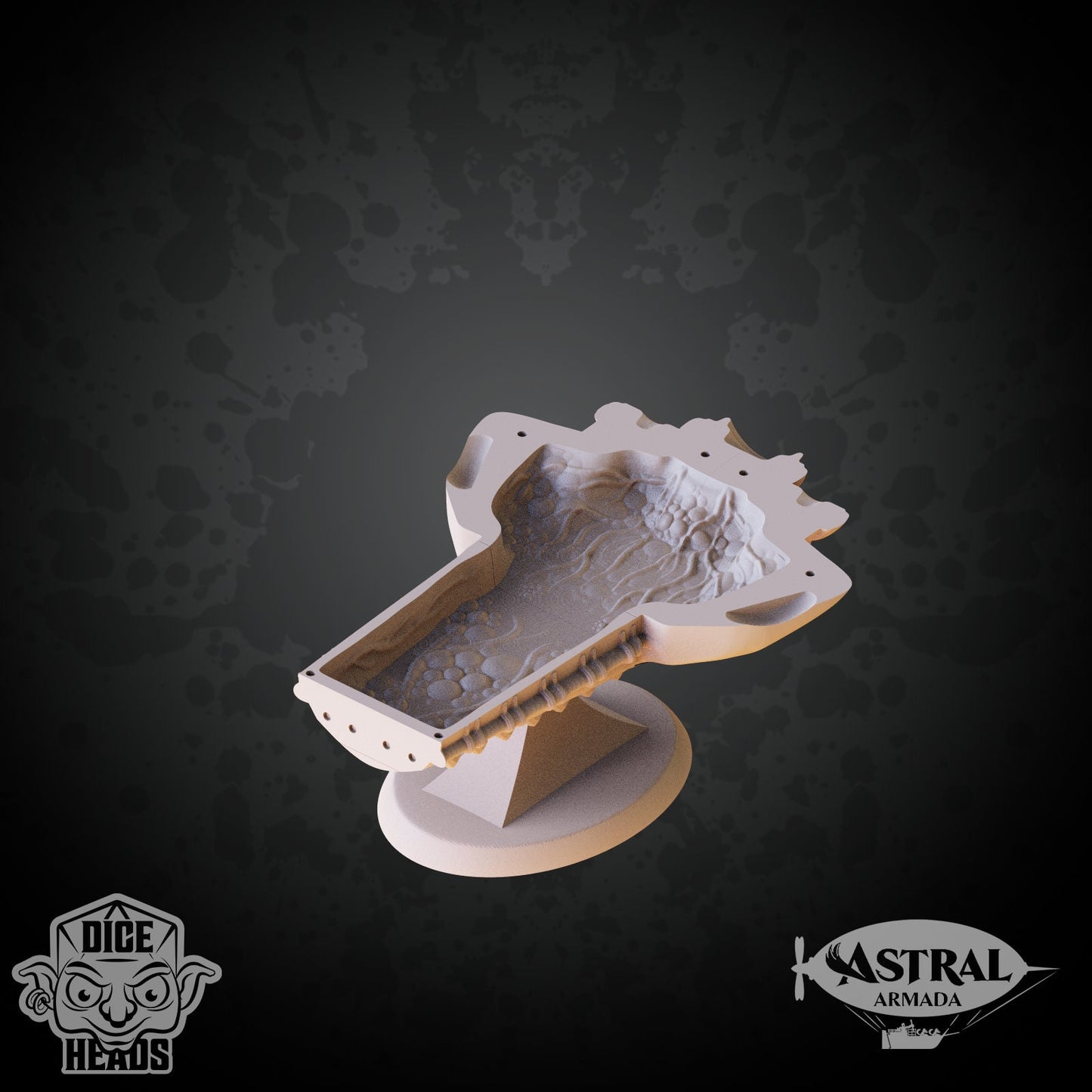 Eye Tyrant Frigate by Dice Heads | Unpainted