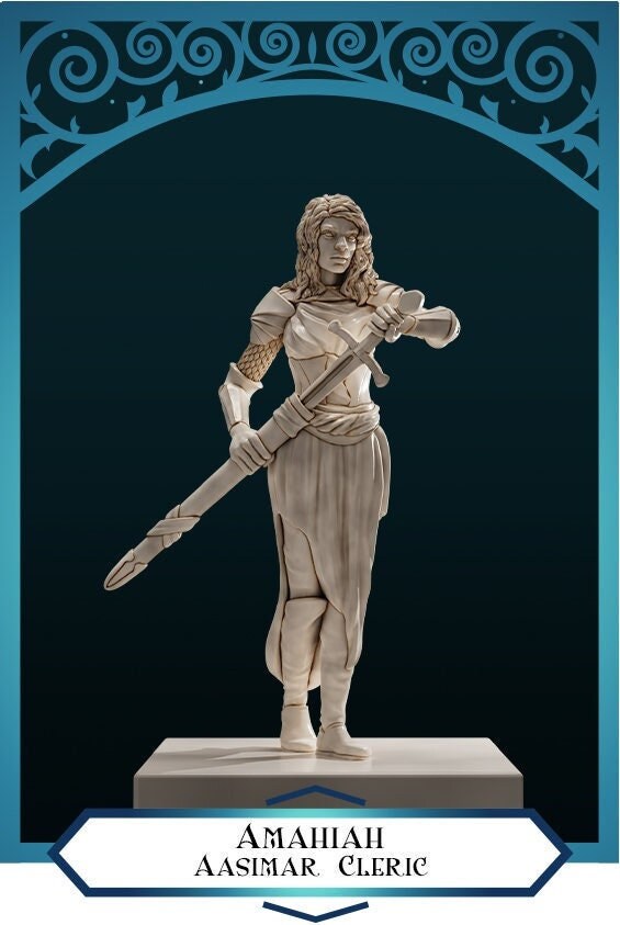 Female Warrior - Individual Character Meeple