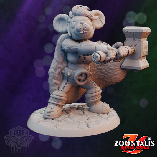 Mouse Adventurers by Dice Heads | Miniature | TTRPG | Unpainted