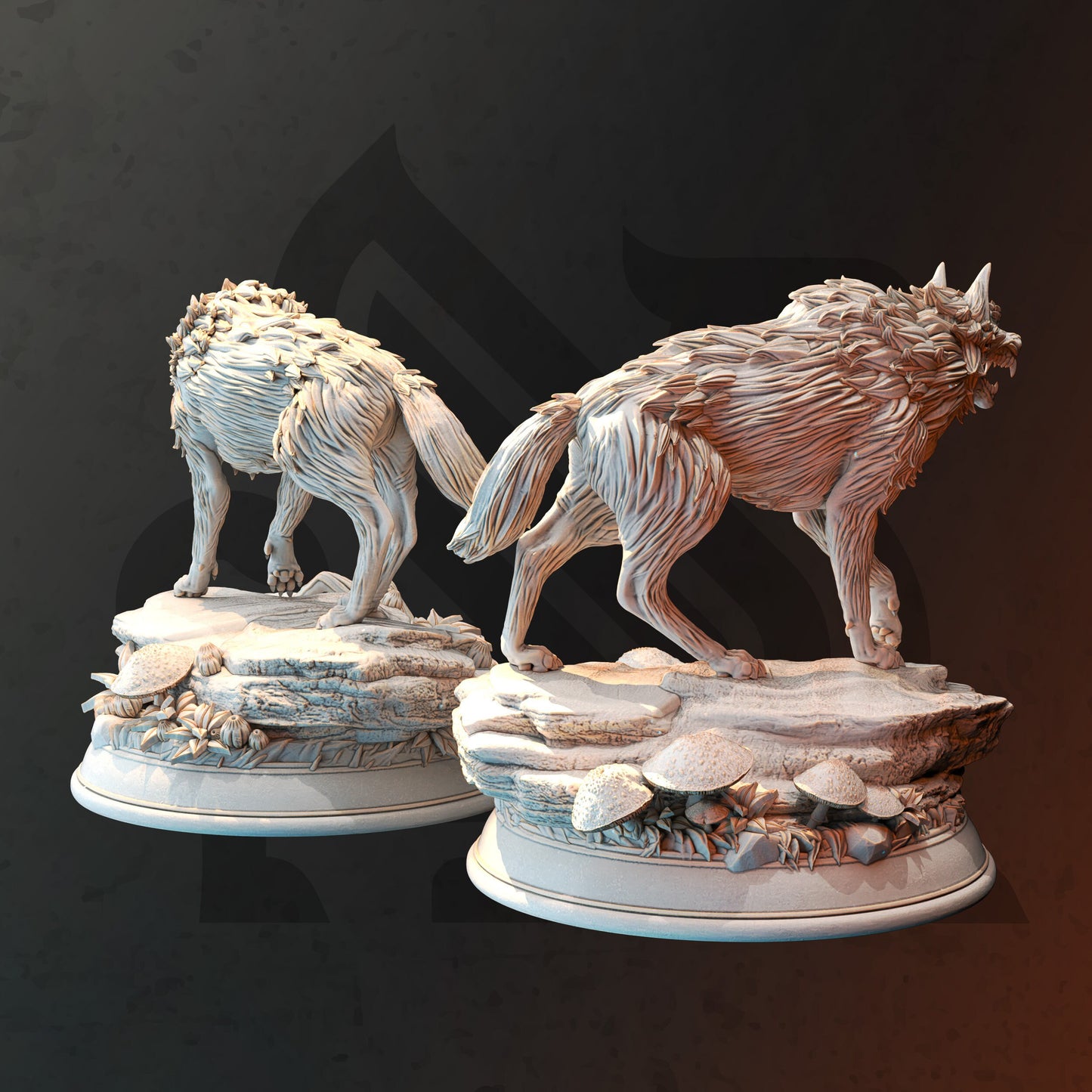 Dire Wolves, 2-pk by DM Stash | Unpainted