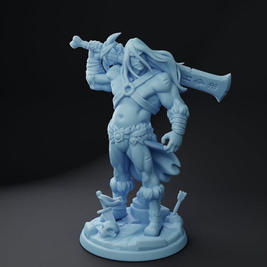 Thornan the Dadbarian by Twin Goddess Miniatures | Unpainted
