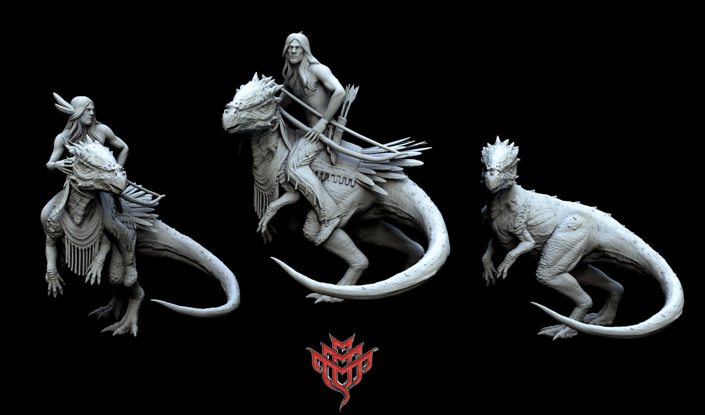 Tanto and Warhorse by Mini Monster Mayhem | Miniature | TTRPG | Unpainted