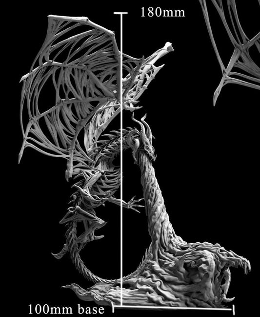 Undead Dragon in Flight by Mini Monster Mayhem | Unpainted