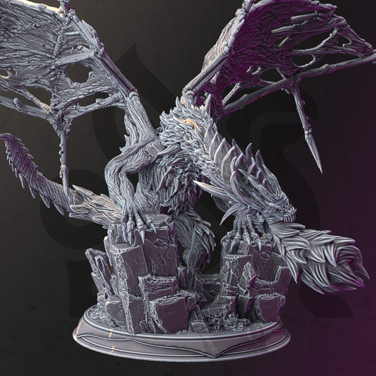 Nerevin, Undead Dragon by DM Stash | Unpainted