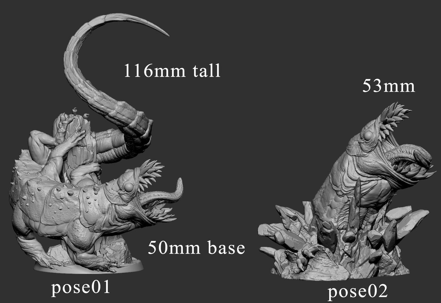 Chompilisk by Mini Monster Mayhem | Unpainted