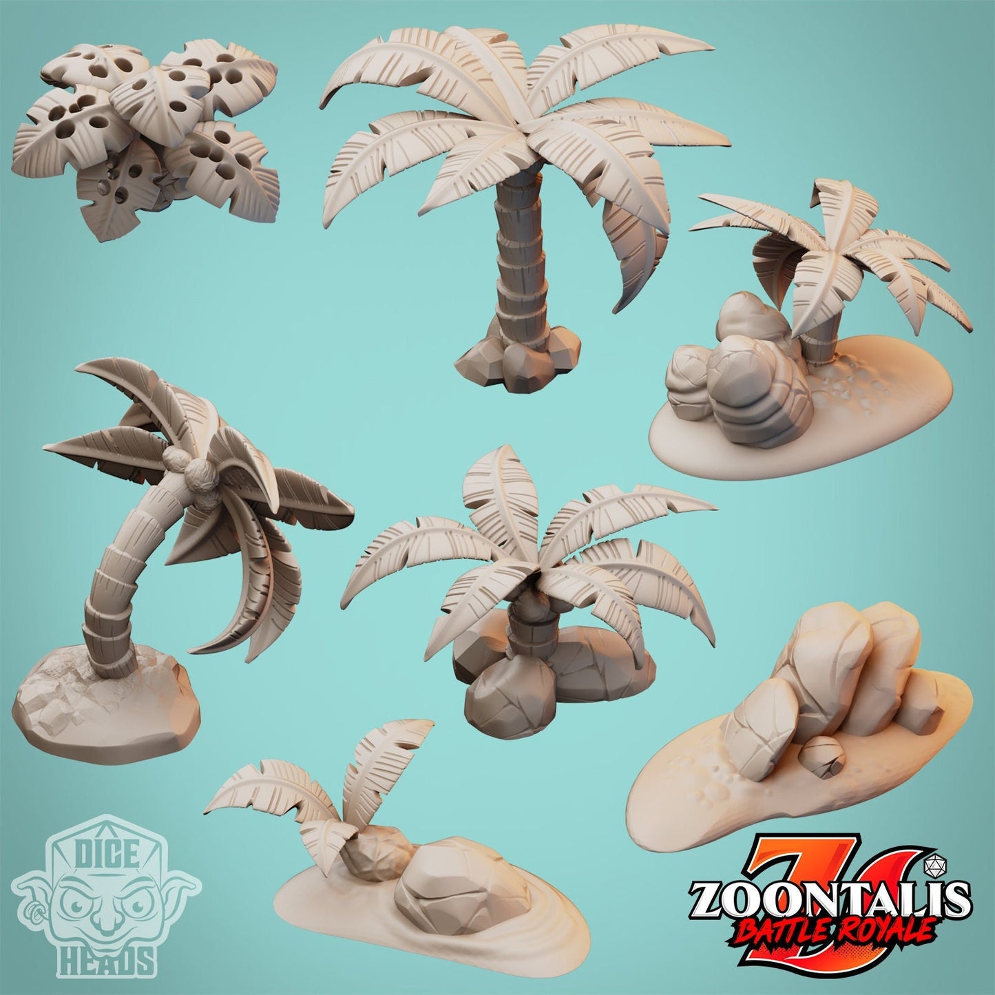 Beach Terrain (7-pk) by Dice Heads