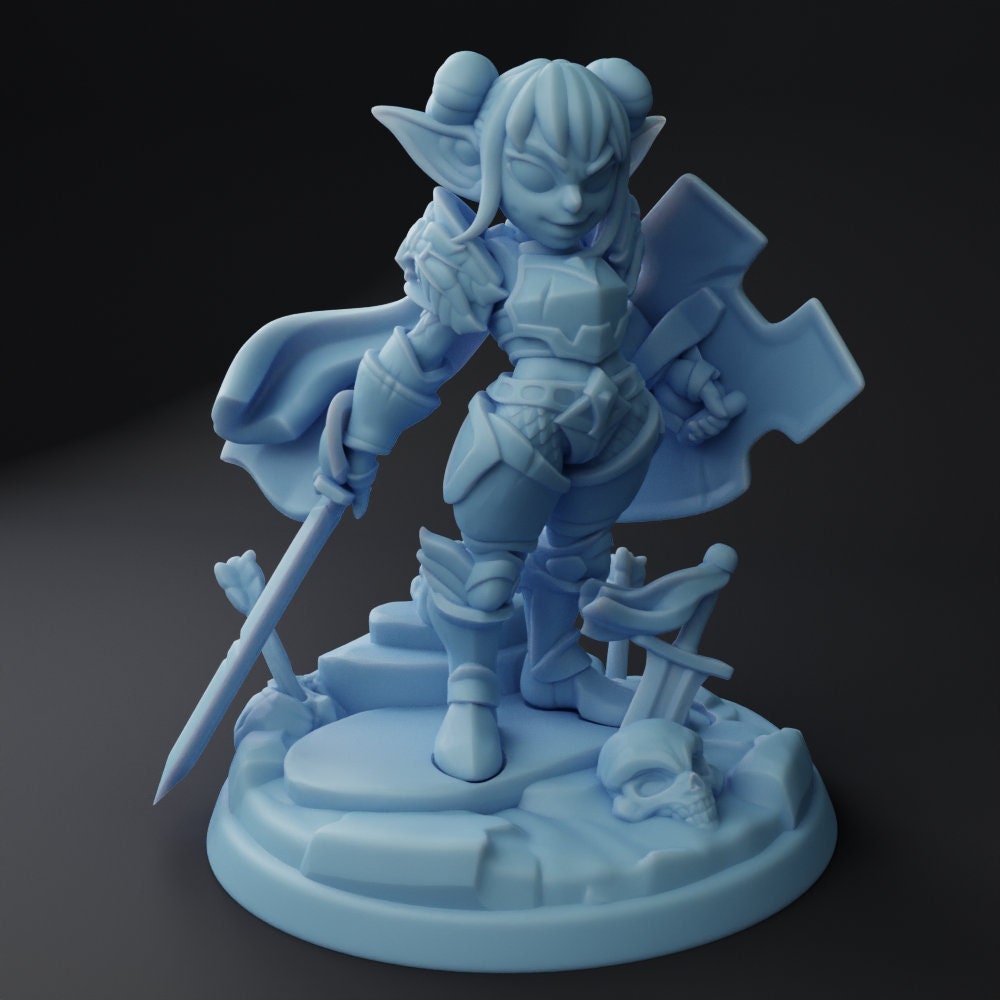 Female Warrior - Individual Character Meeple