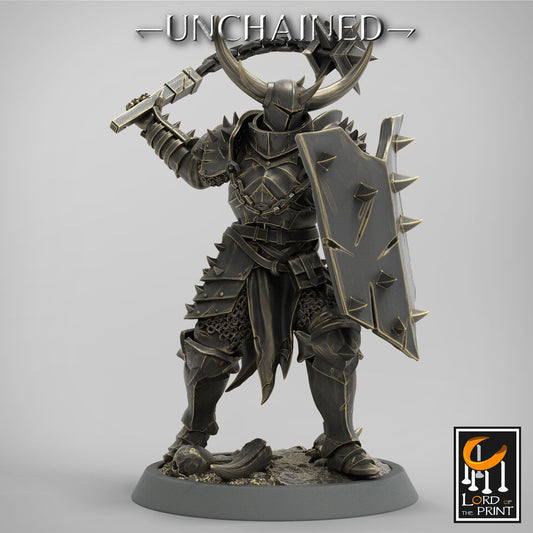 Uncahined Flail Light Infantry by Lord of the Print | Please Read Description