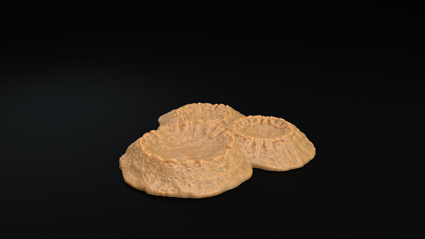 Crater Terrain (3-pk) by Dragon Trappers Lodge | Please Read Description