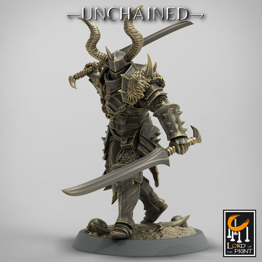 Unchained Dual Sword Light Infantry by Lord of the Print | Please Read Description