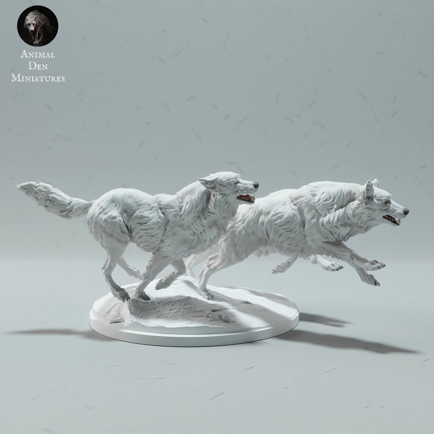 Arctic Wolves 1:32 Scale Model by Animal Den Miniatures | Please Read Description