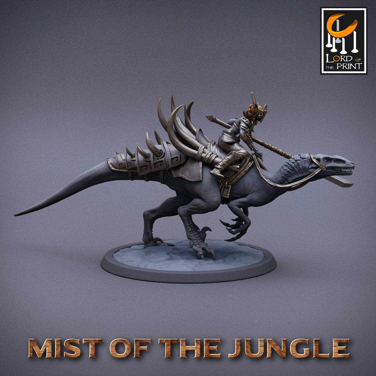 Mounted Raptors by Lord of the Print | Please Read Description