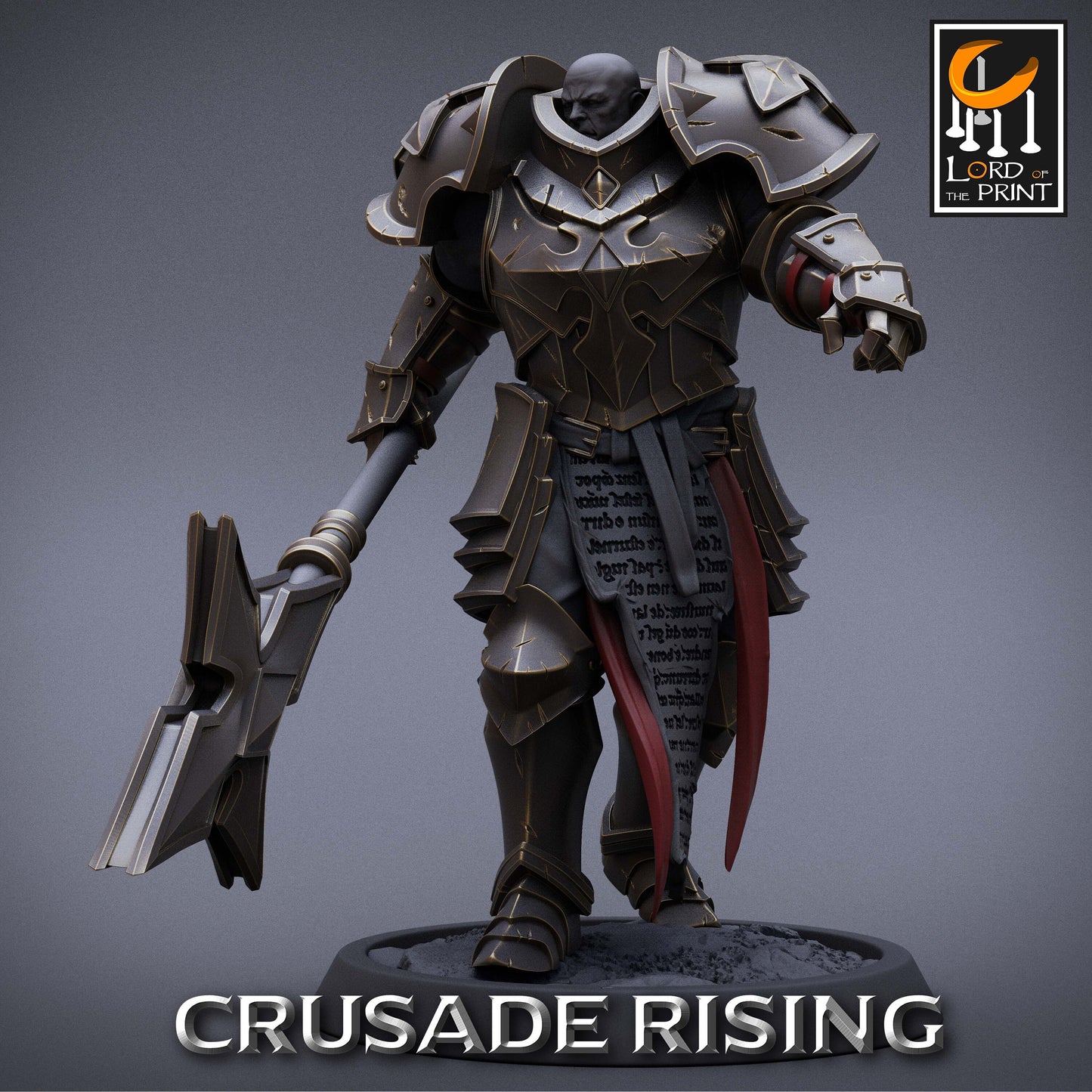 Templar Scepter Infantry by Lord of the Print | Please Read Description