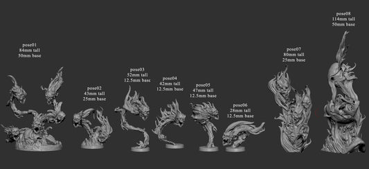 Flaming Skulls by Mini Monster Mayhem | Please Read Description