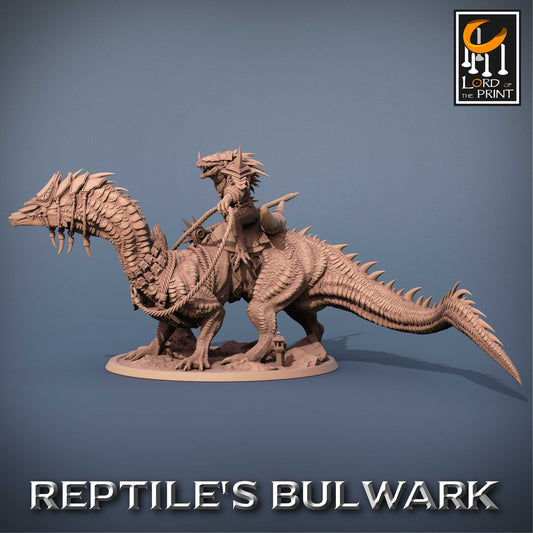 Mounted Giant Lizards by Lord of the Print | Please Read Description