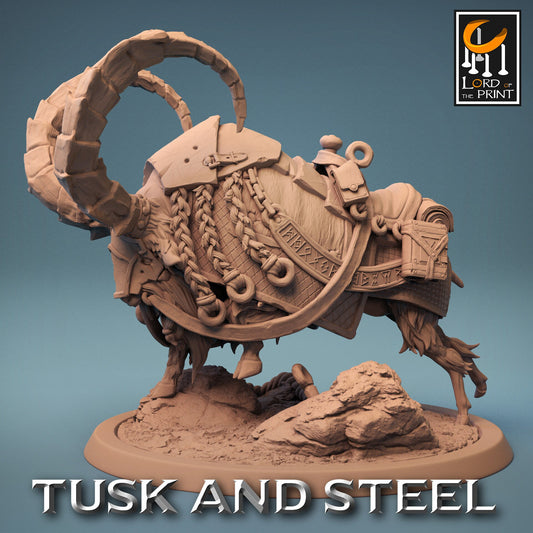 Saddled Goat Mounts by Lord of the Print | Please Read the Description