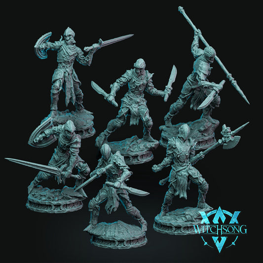 Death Reborn Soldiers (6-pk) by Witchsong Miniatures | Please Read Description