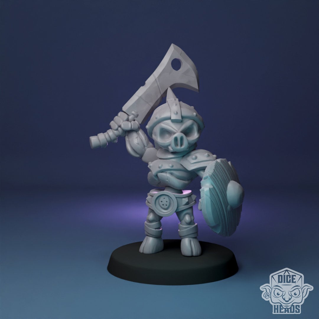Skeleton Pig Infantry by Dice Heads | Please Read Description