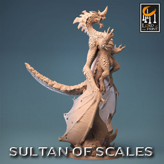 Ancient Blue Dragon by Lord of the Print | Please Read Description