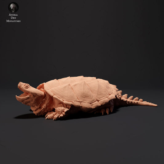 Snapping Turtle, 1:12 scale by Animal Den Miniatures | Please Read Description
