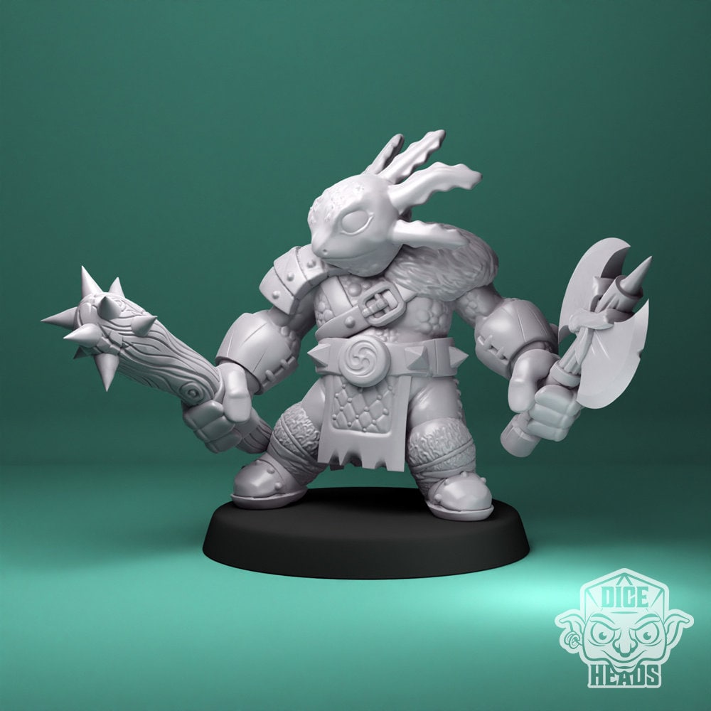 Axolotl, Heavy Soldier by Dice Heads | Please Read Description
