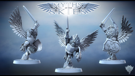 Winged Owl Knights by Mini Monster Mayhem | Please Read Description