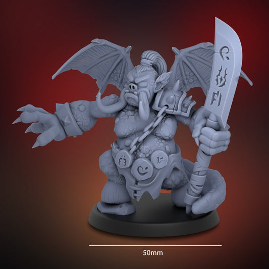 Tusked Demon Lord and Imps by Dice Heads | Please Read Description