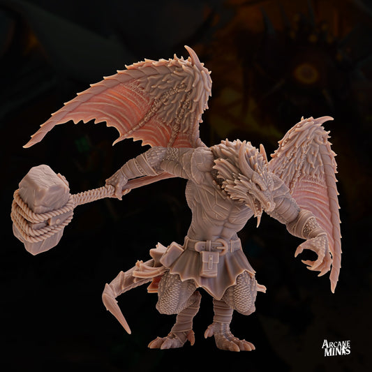 Drekon Barbarian by Arcane Minis | Please Read Description