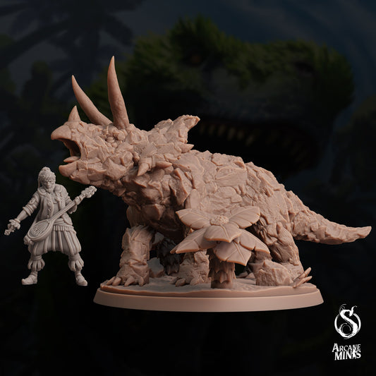 Craghorn Triceratops by Arcane Minis | Please Read Description