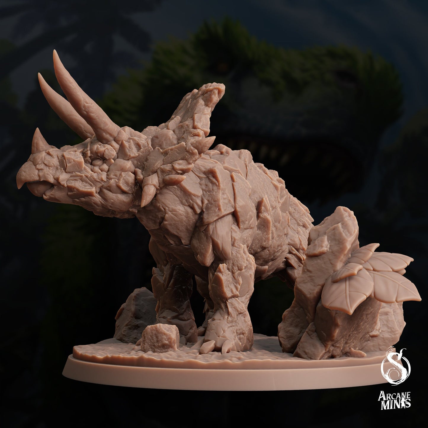 Craghorn Triceratops by Arcane Minis | Please Read Description