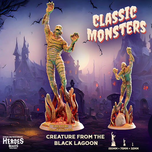 Creature from the Black Lagoon by HeroesNBeasts | Unpainted