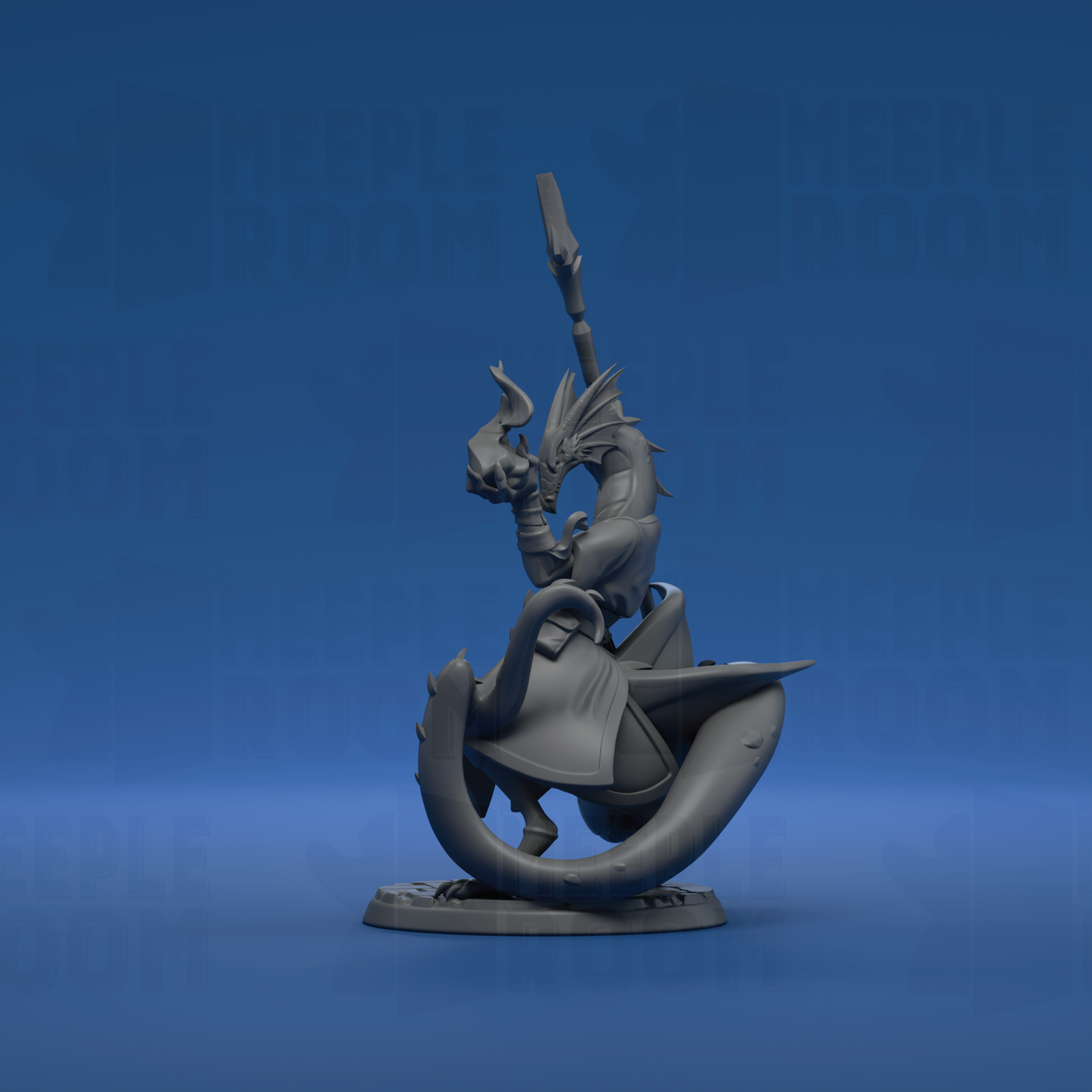 Balthazar, Dragonborn Necromancer by Twin Goddess Miniatures | Miniature | TTRPG | Unpainted | Print on Demand