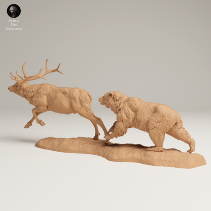 a couple of animals that are next to each other