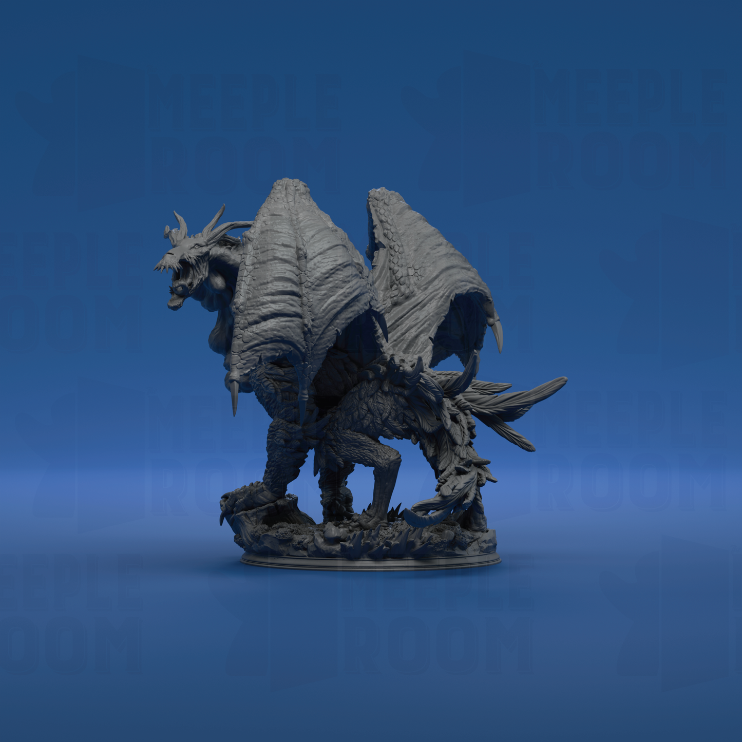 The Jabberwock, Monster of the Tulgey Wood by DM Stash | Miniature | TTRPG | Unpainted | Print on Demand