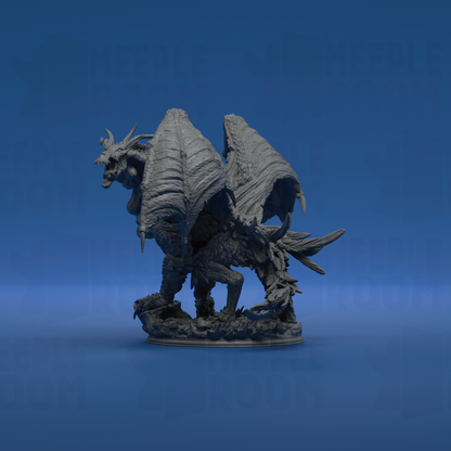 The Jabberwock, Monster of the Tulgey Wood by DM Stash | Miniature | TTRPG | Unpainted | Print on Demand