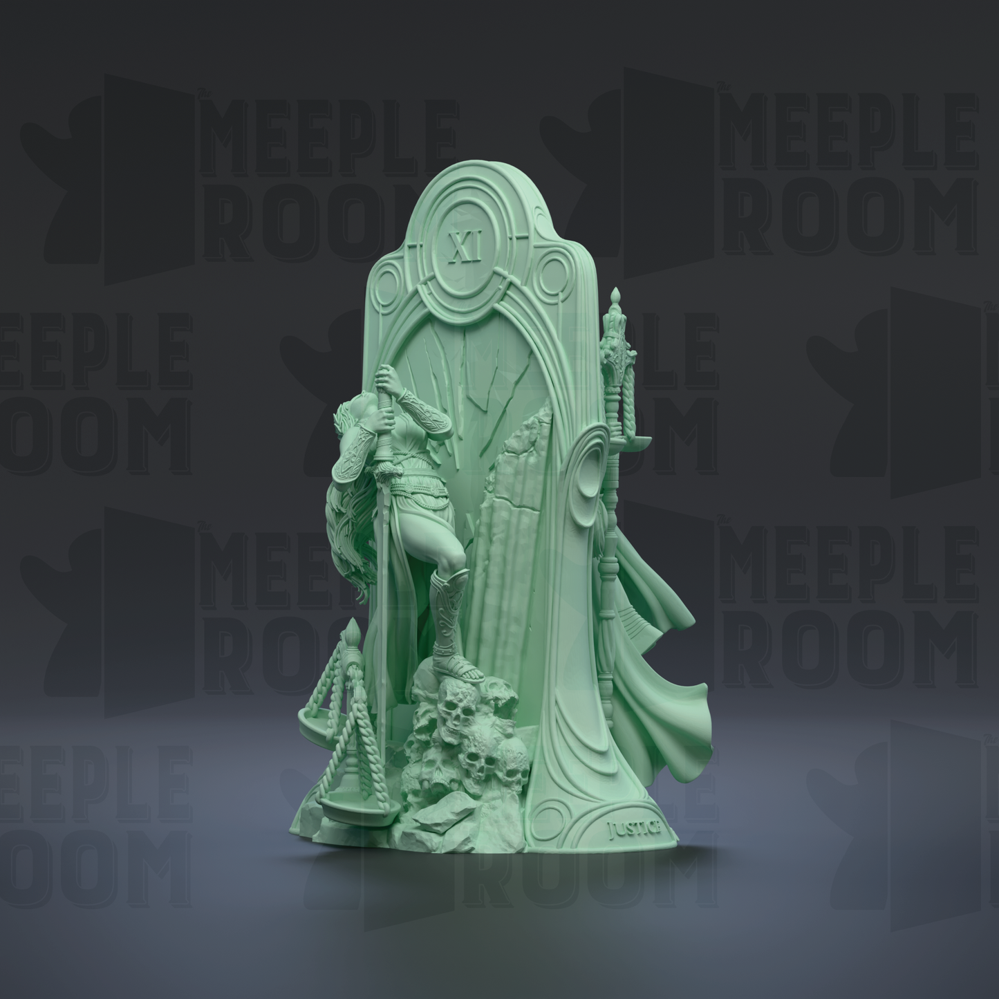 Tarot Arcana, Justice by Nerikson | Miniature | TTRPG | Unpainted | Print on Demand