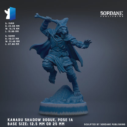 The image is a detailed statue of a character with a sword, standing on a base and appearing to be in a fighting stance. The statue is in a blue color and is positioned against a dark background.