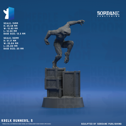 Krelk Runners by Sordane Publishing | Miniature | TTRPG | Unpainted | Print on Demand